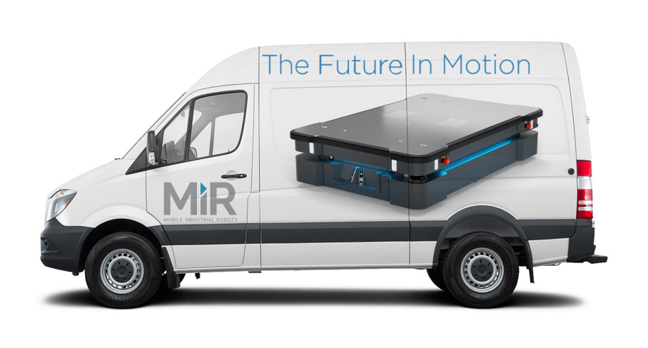 MiR 500 Robot Traveling Demo Van