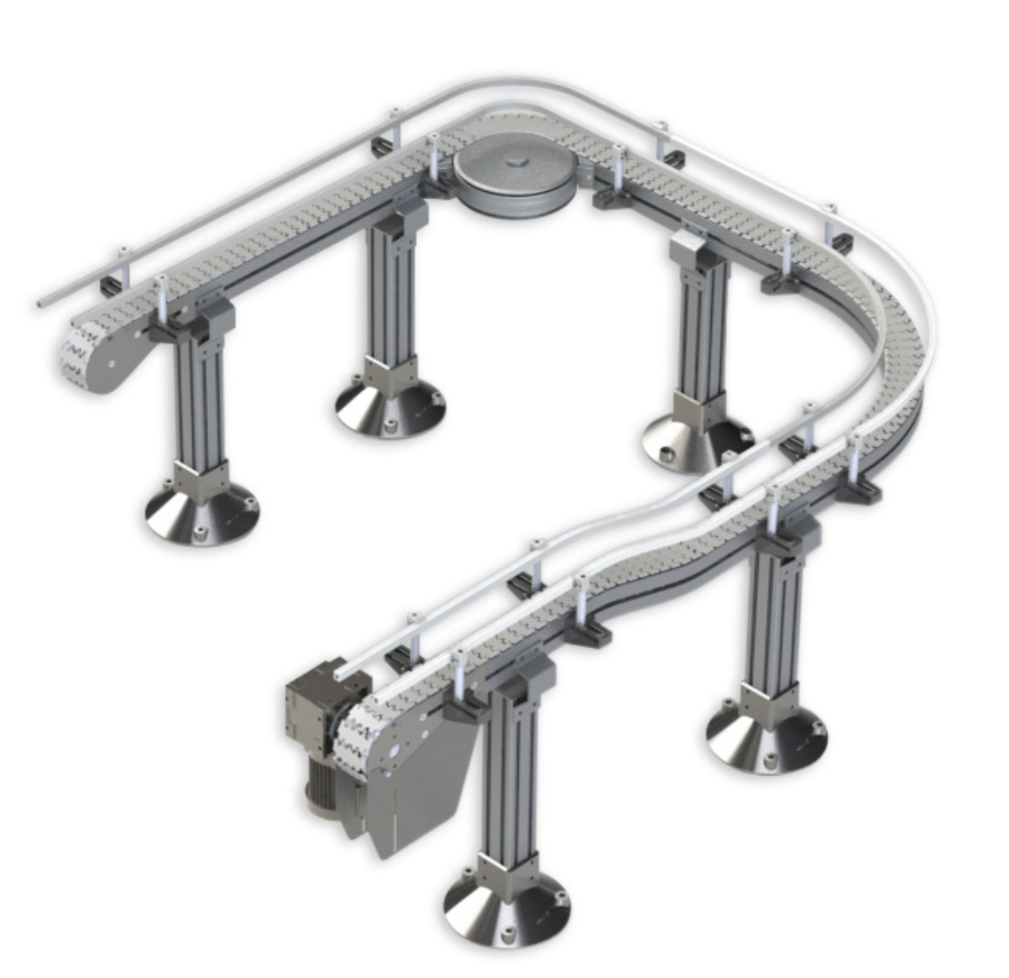 Plastic Chain Conveyor Industrial Control