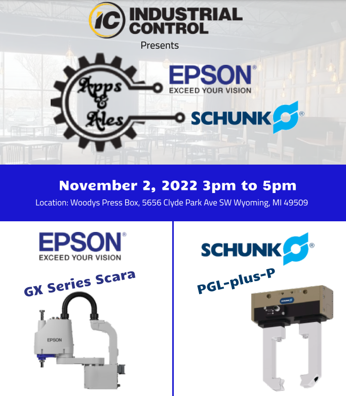  Apps and Ales w/ Schunk and Epson Robotics