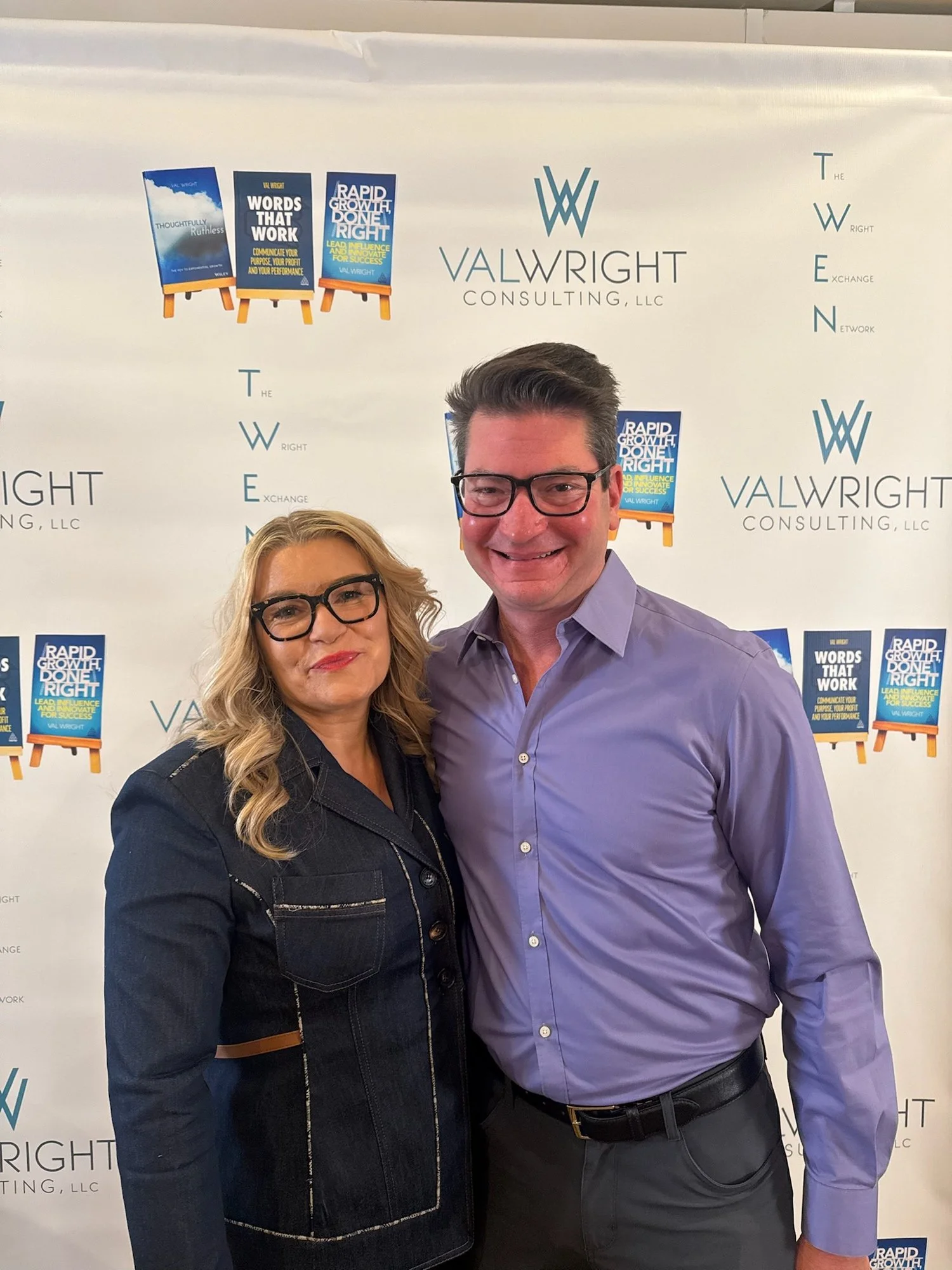 John Schneider with Val Wright