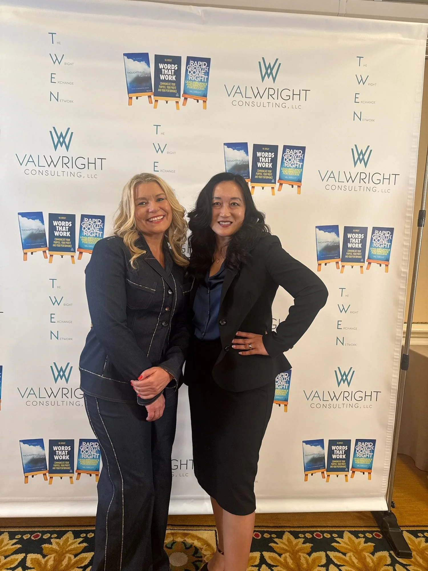 Jannies Burlingame with Val Wright