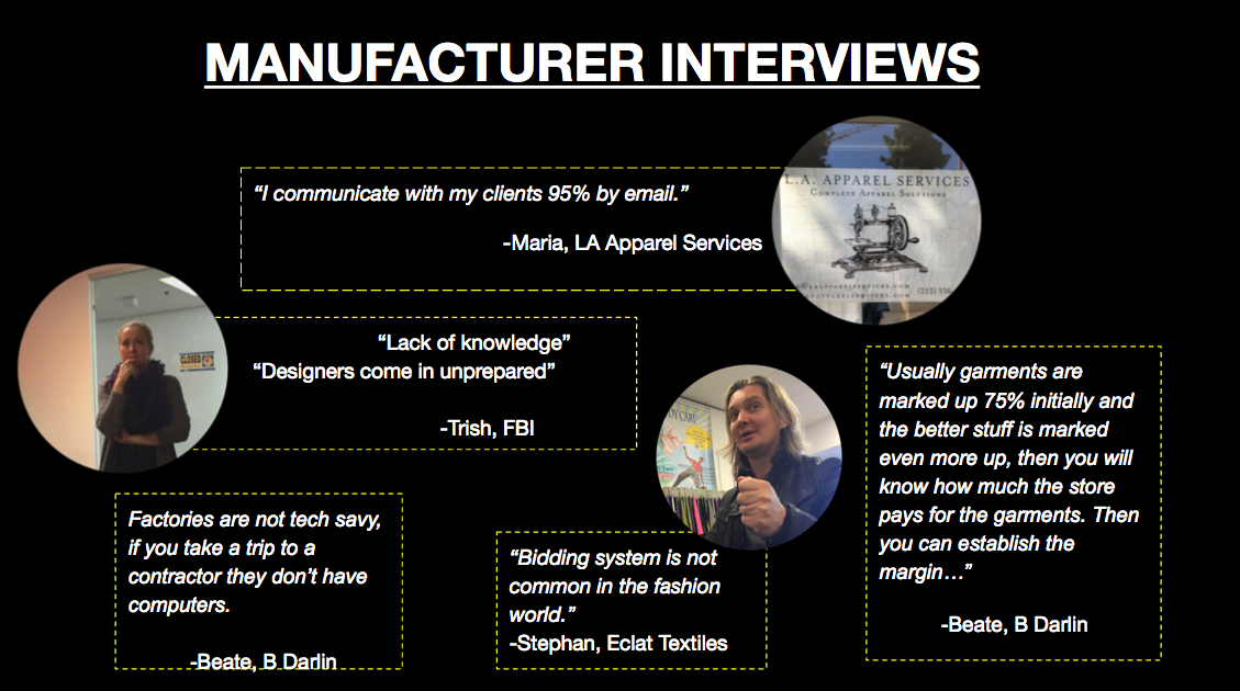 Quotes from Manufacturer Interviews