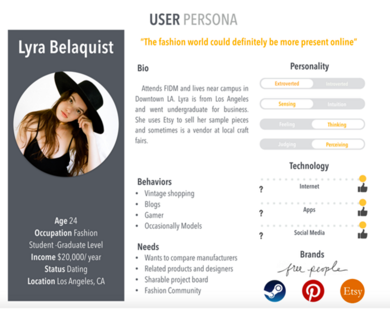 User Persona - The Grad Student