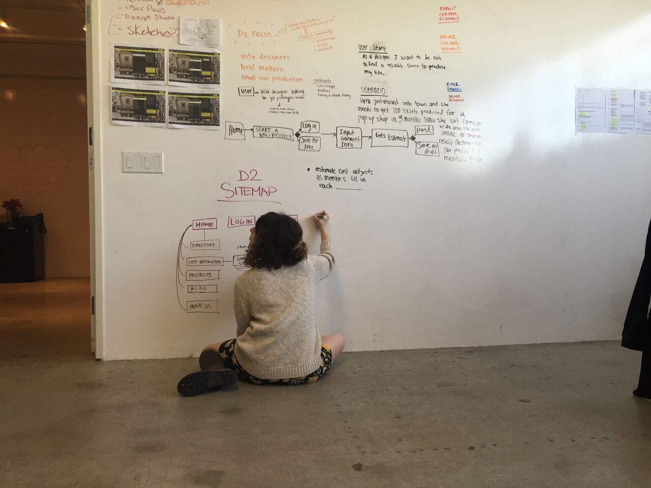 Me working on the new sitemap