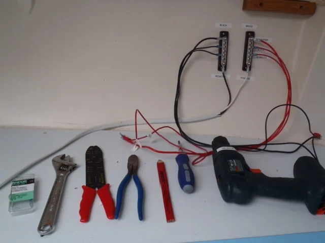 Wiring pos and neg for
