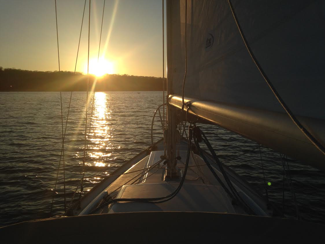 My 25 foot Sailing Vessel, Velella, is now berthed on the South Shore but once moored in Huntington Harbor