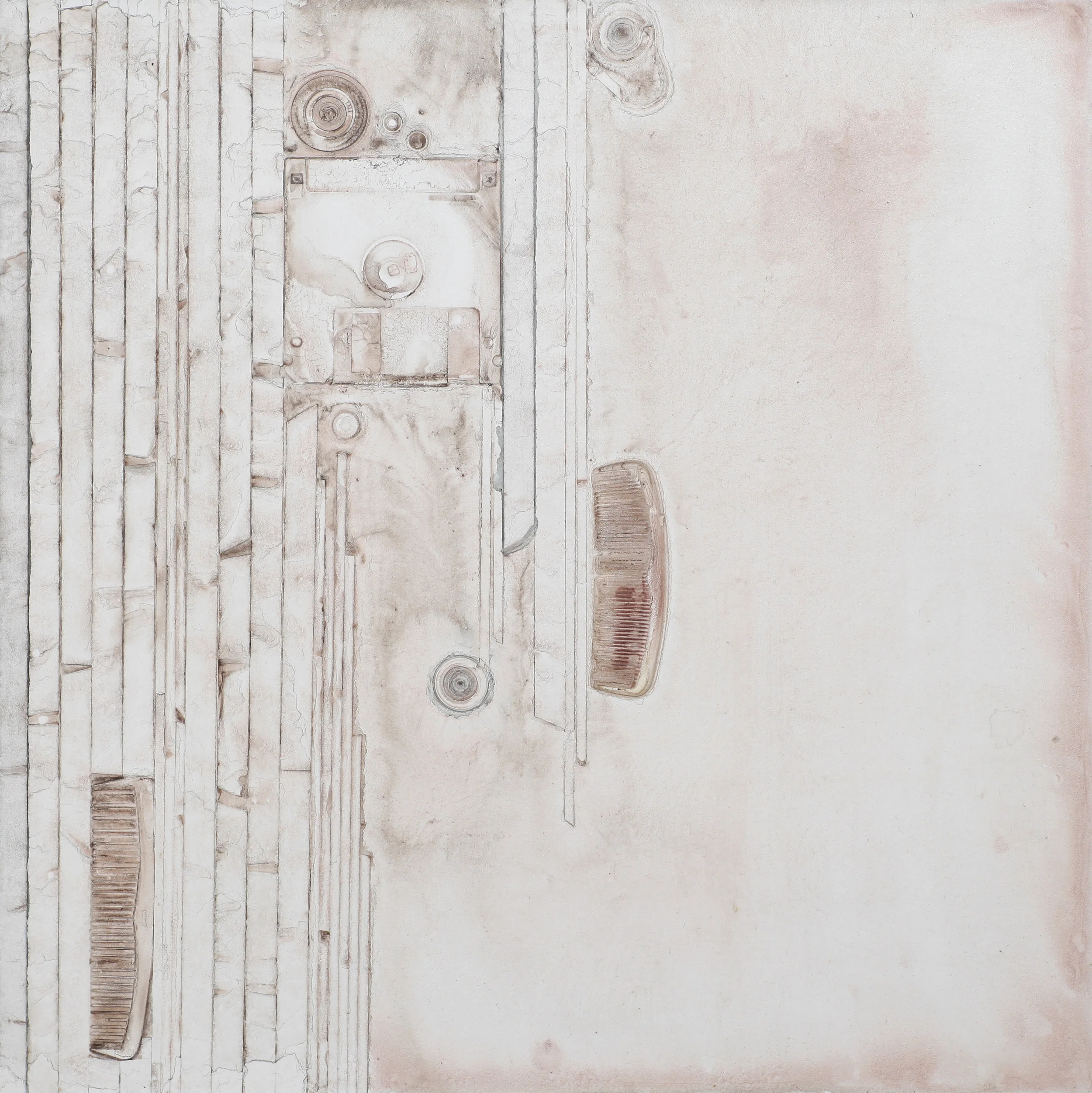 Floppy #1 | 2013 | watercolor on panel | 18" x 18" 