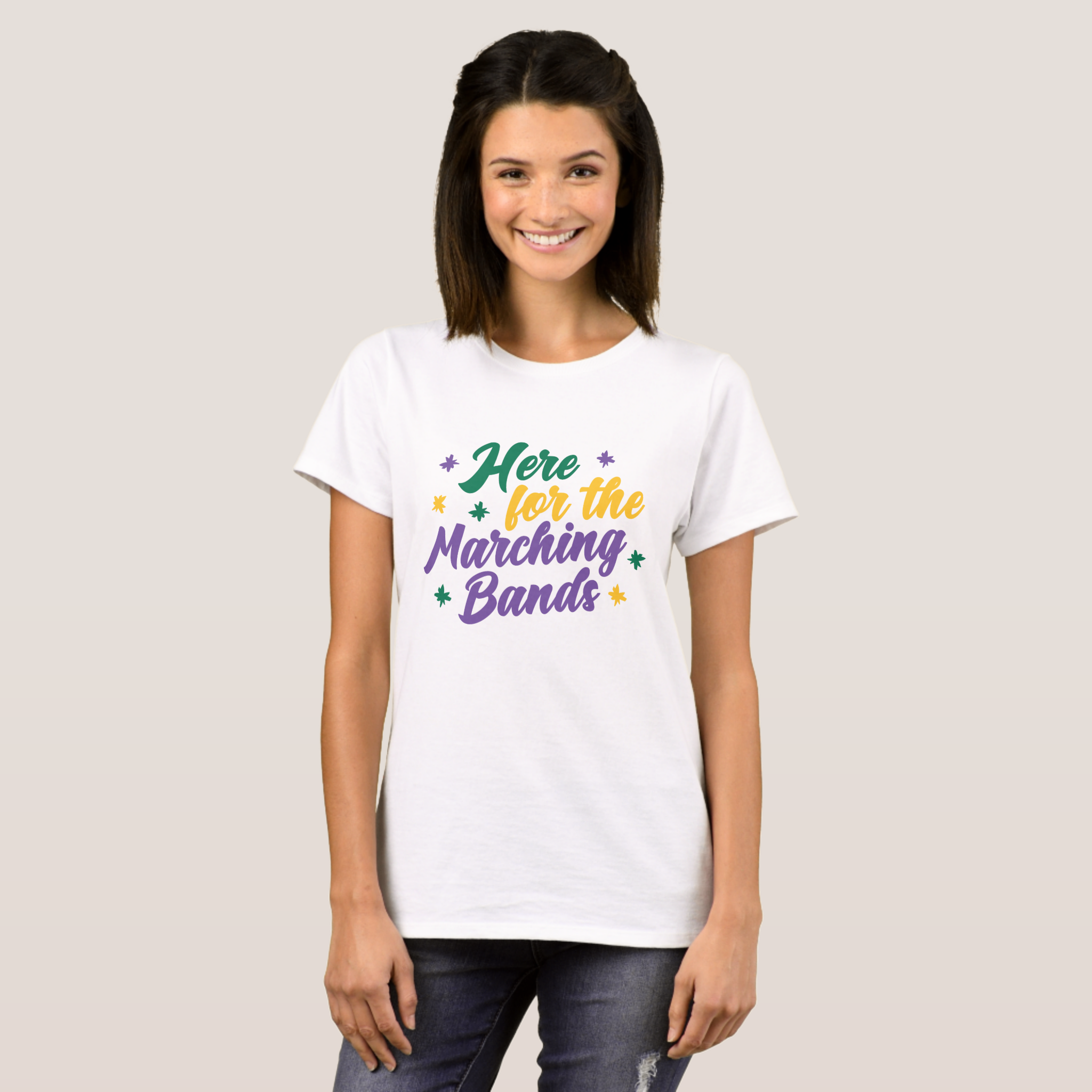 Zazzle Here for the Marching Bands T-Shirt (Front Full).png