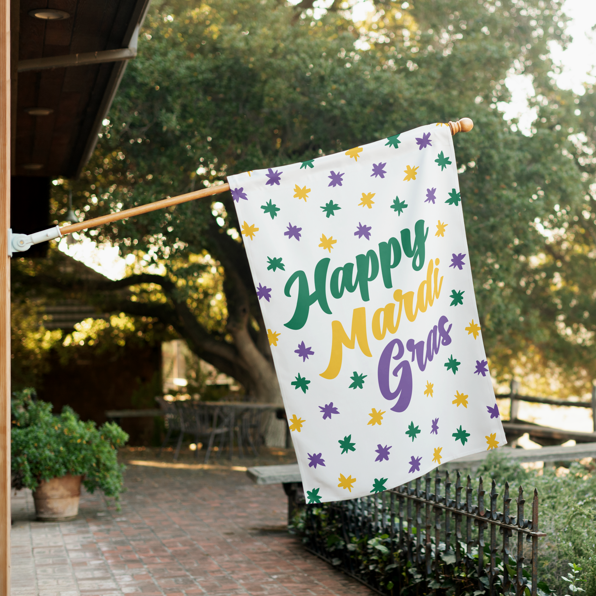 Zazzle Happy Mardi Gras House Flag (In SItu).png