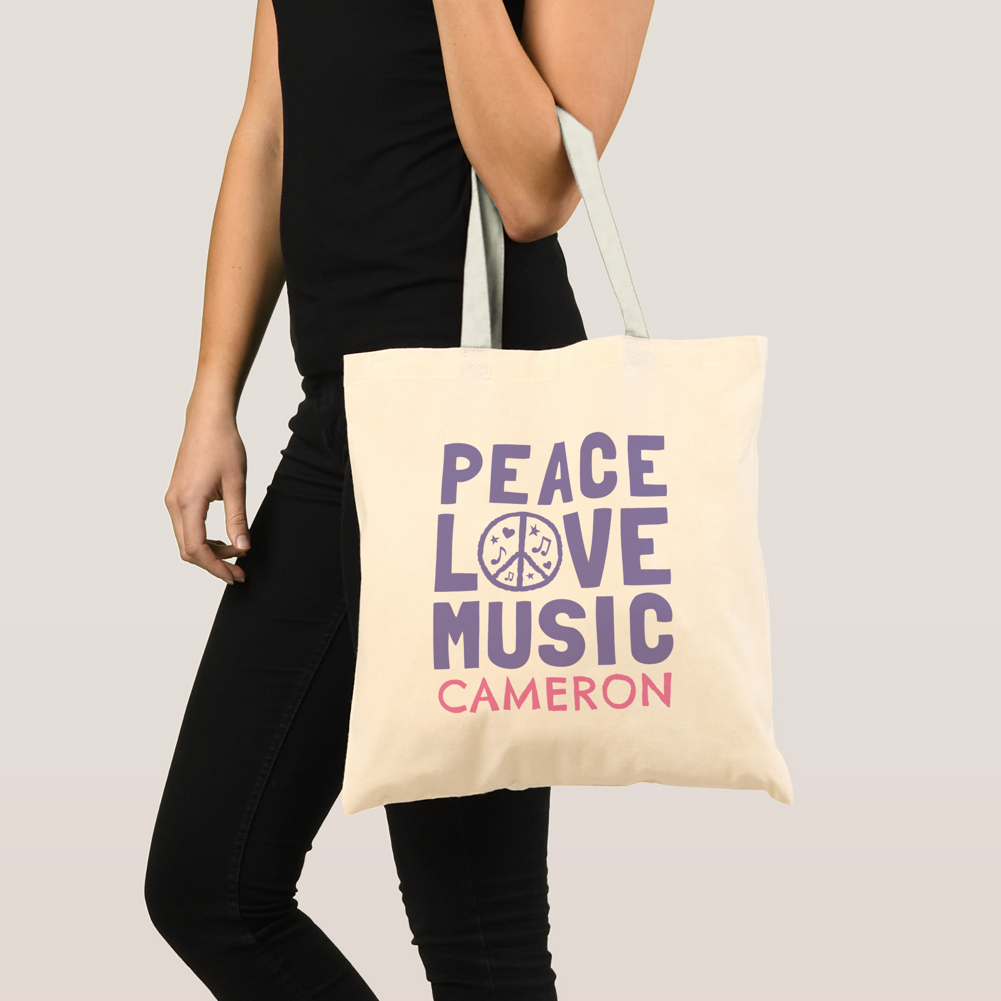 Zazzle Peace Love Music Tote Bag (Front (Product)).png