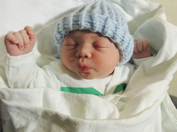 Just after he was born. I can't believe how much he's changed!