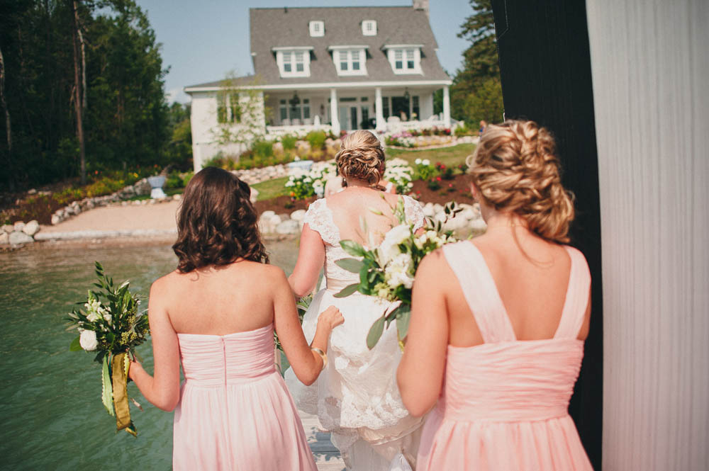 elegant dockside private residence wedding