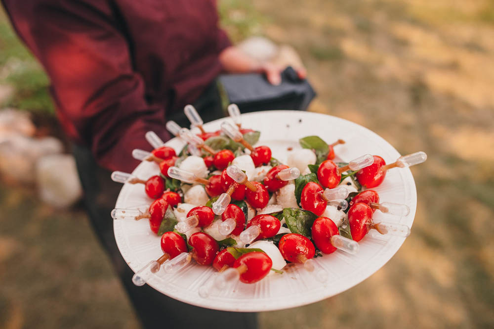 caprese skewers wedding appetizer