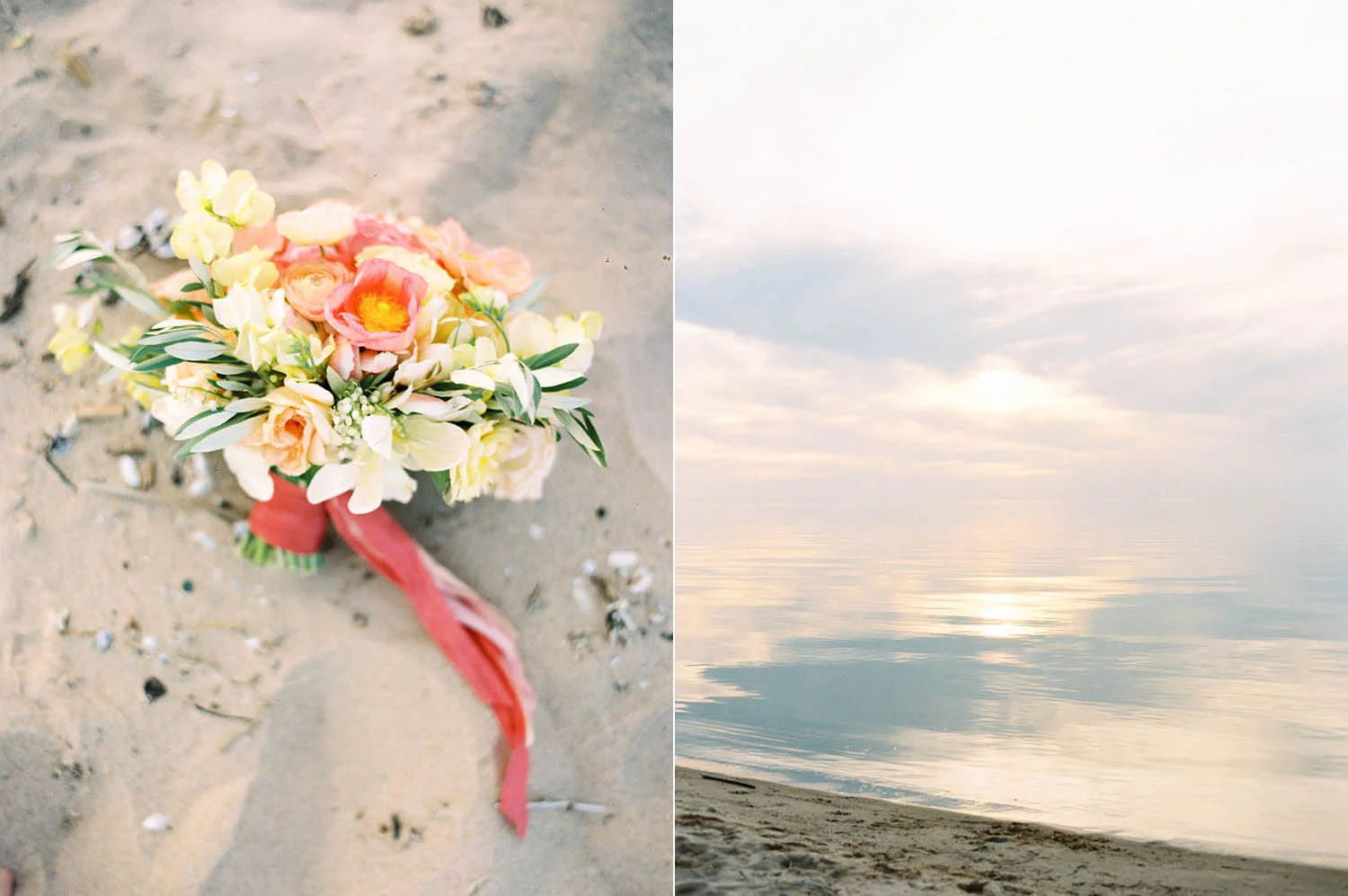 lakeside wedding in northern michigan