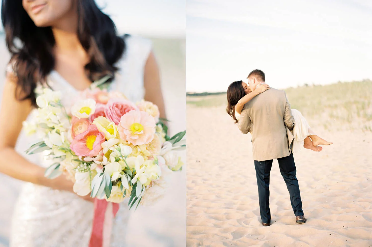 Lake michigan wedding