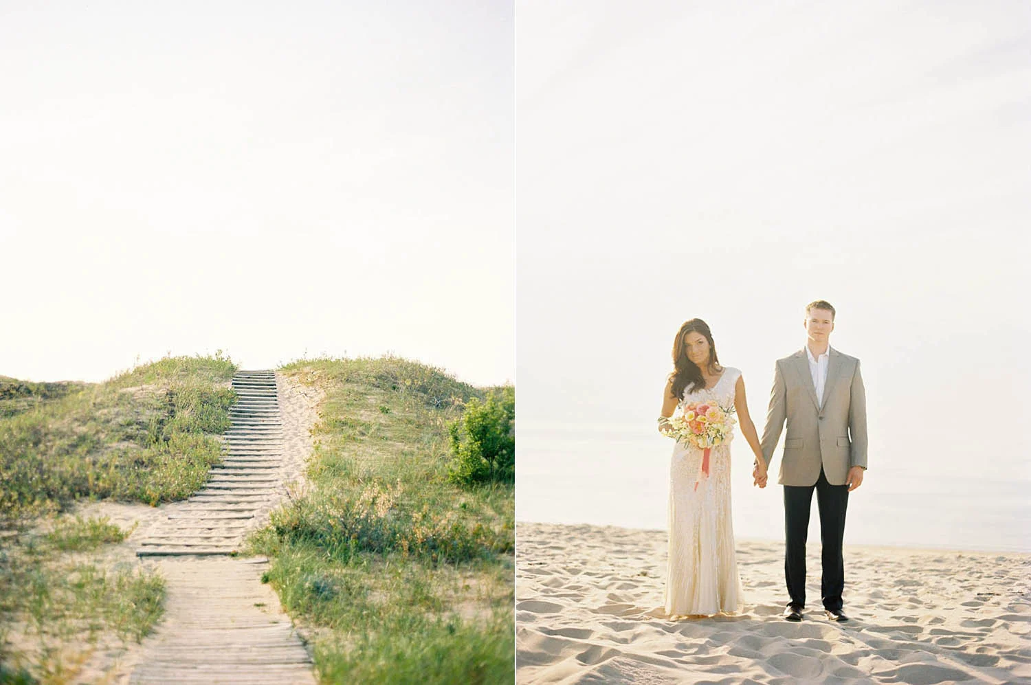 married at the beach in michigan