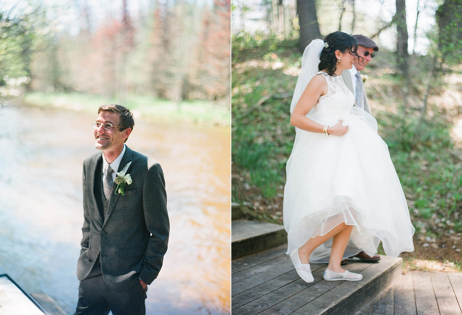 walking down the aisle stairs