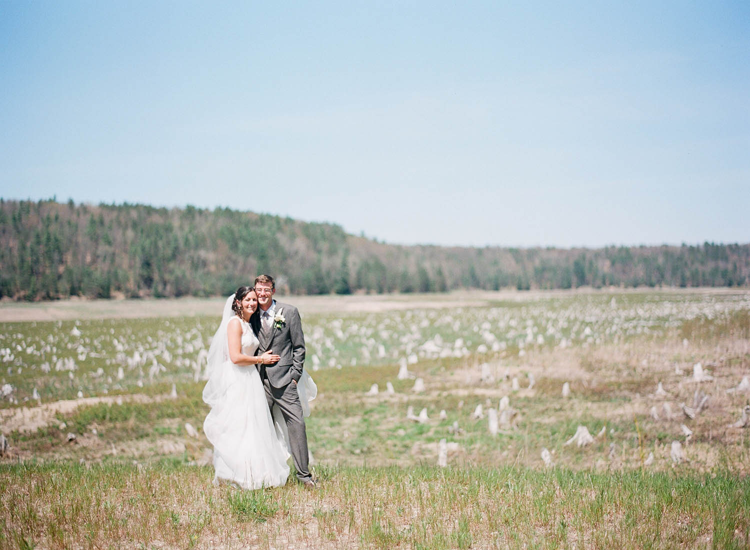 getting married in a michigan field