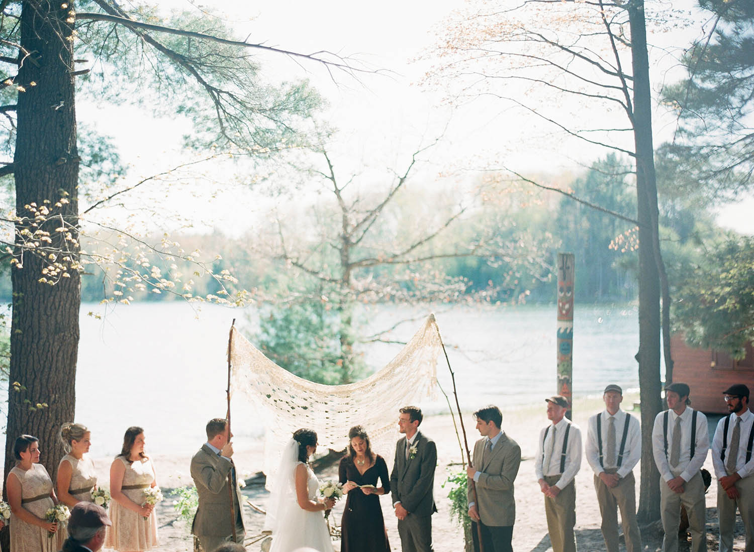 lakeside forrest wedding ceremony