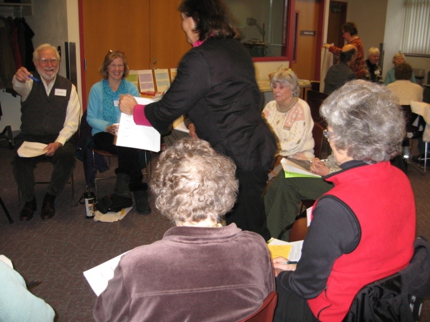 2010 workshop participants in a civil dialogue activity