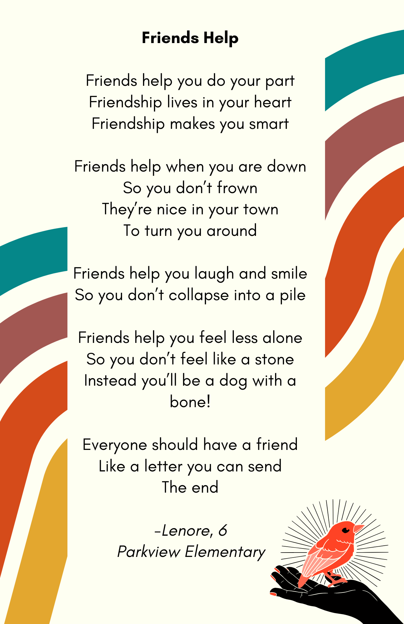 Friends Help Poem
