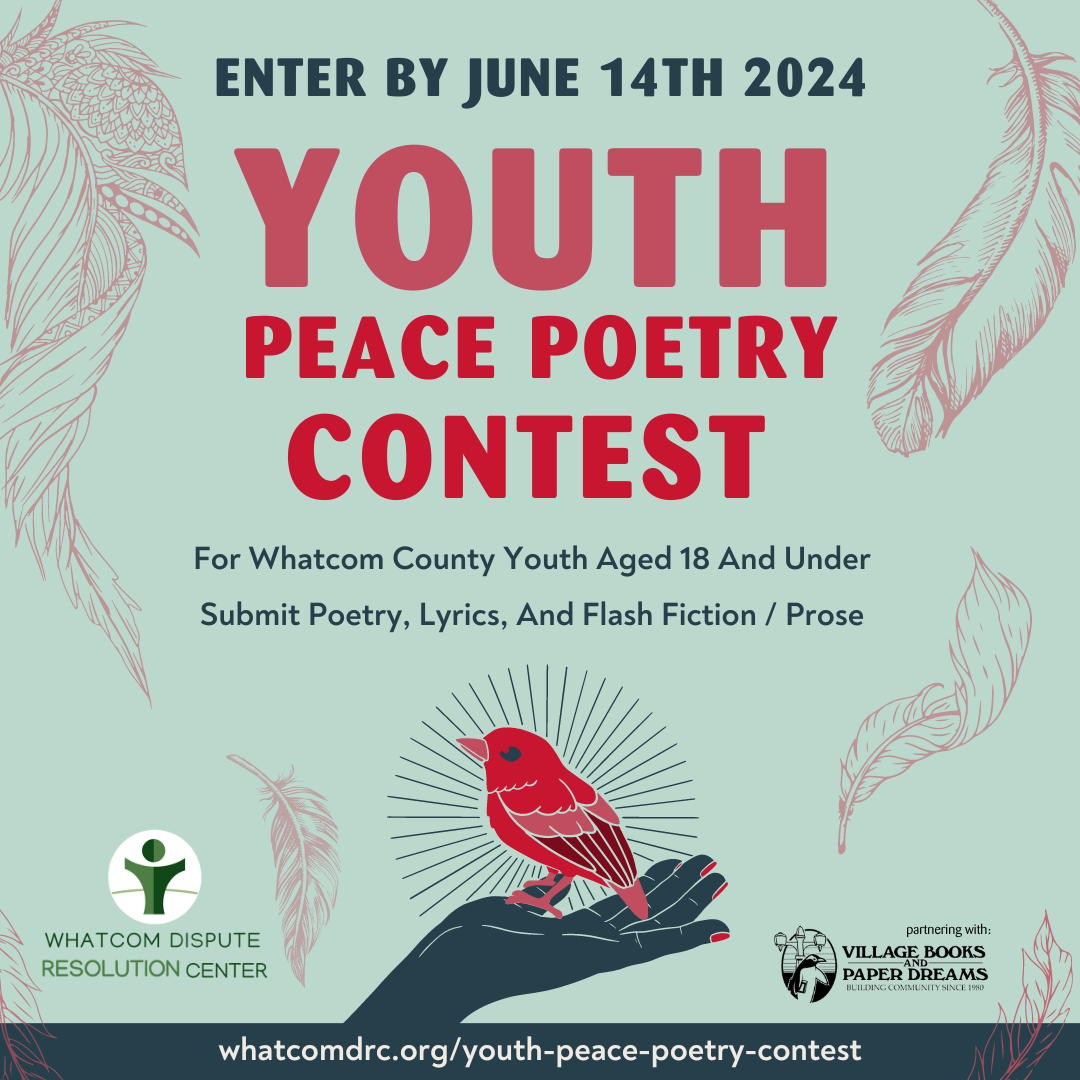 Concurso Juvenil de Poesía por la Paz 2024 del Centro de Resolución de Disputas Whatcom