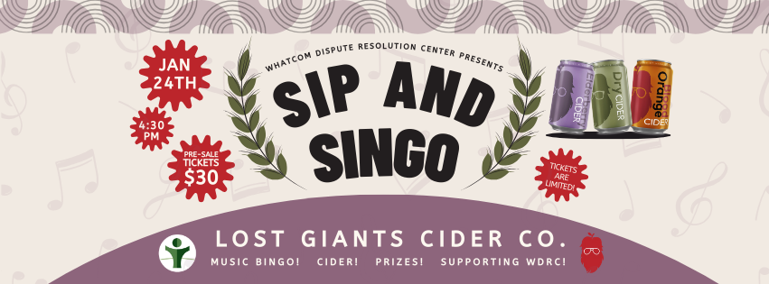 Sip & Singo Fundraiser Poster - Jan 24, 4:30pm, Lost Giants