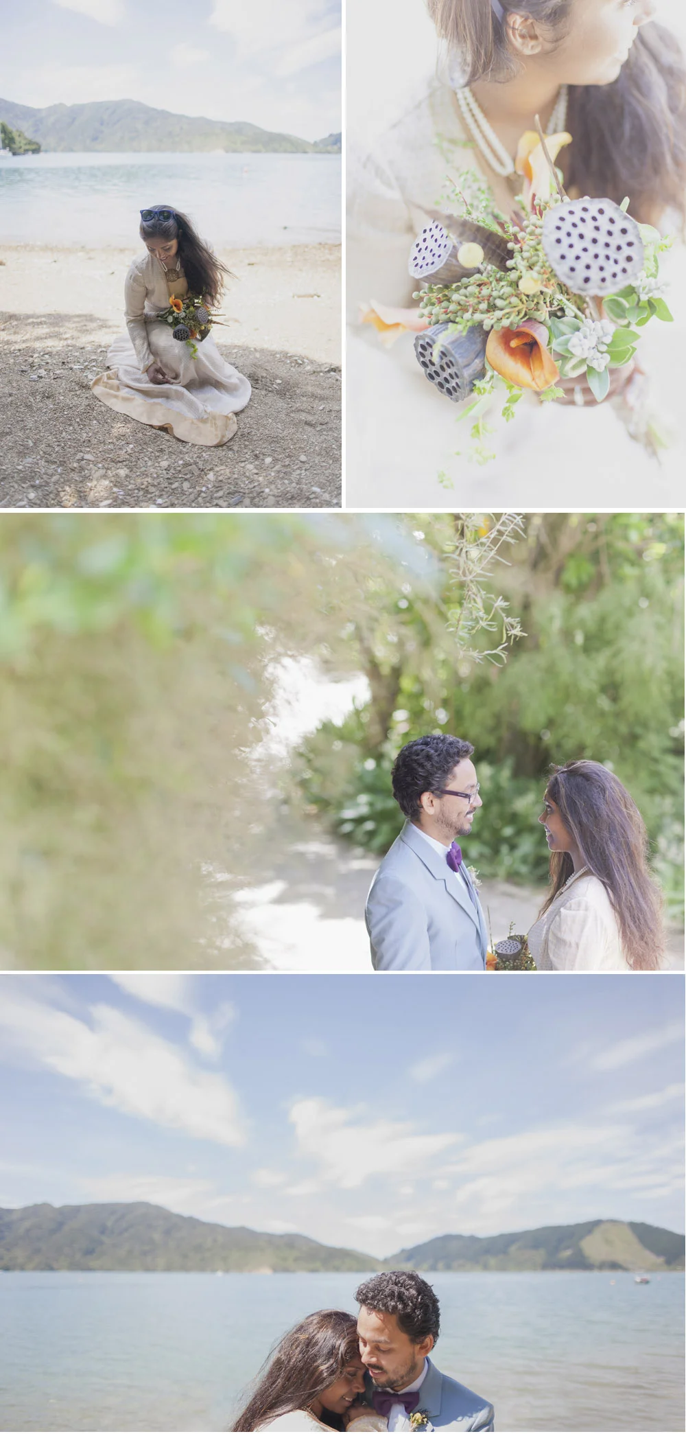 Wedding photography in the Marlborough Sounds.