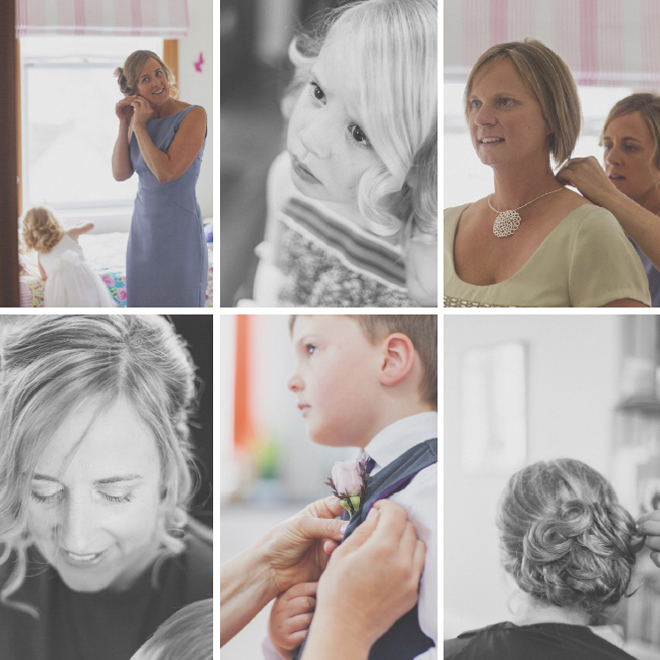 Family wedding preparations