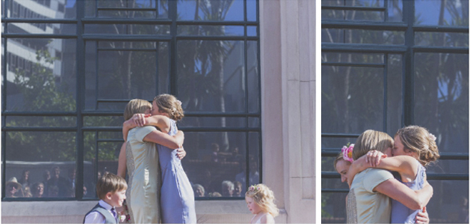 Non traditional, same sex wedding. The Kiss.