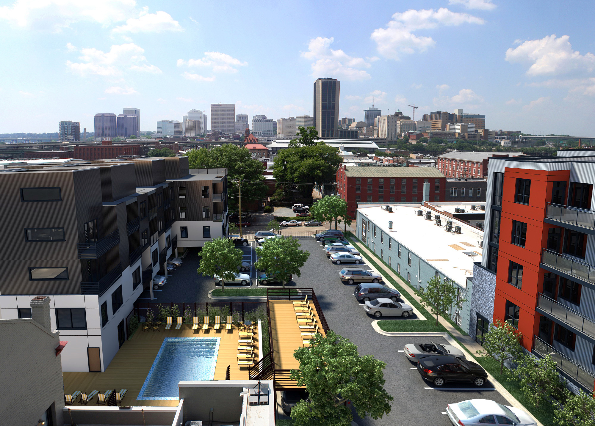 trolley commons - pool