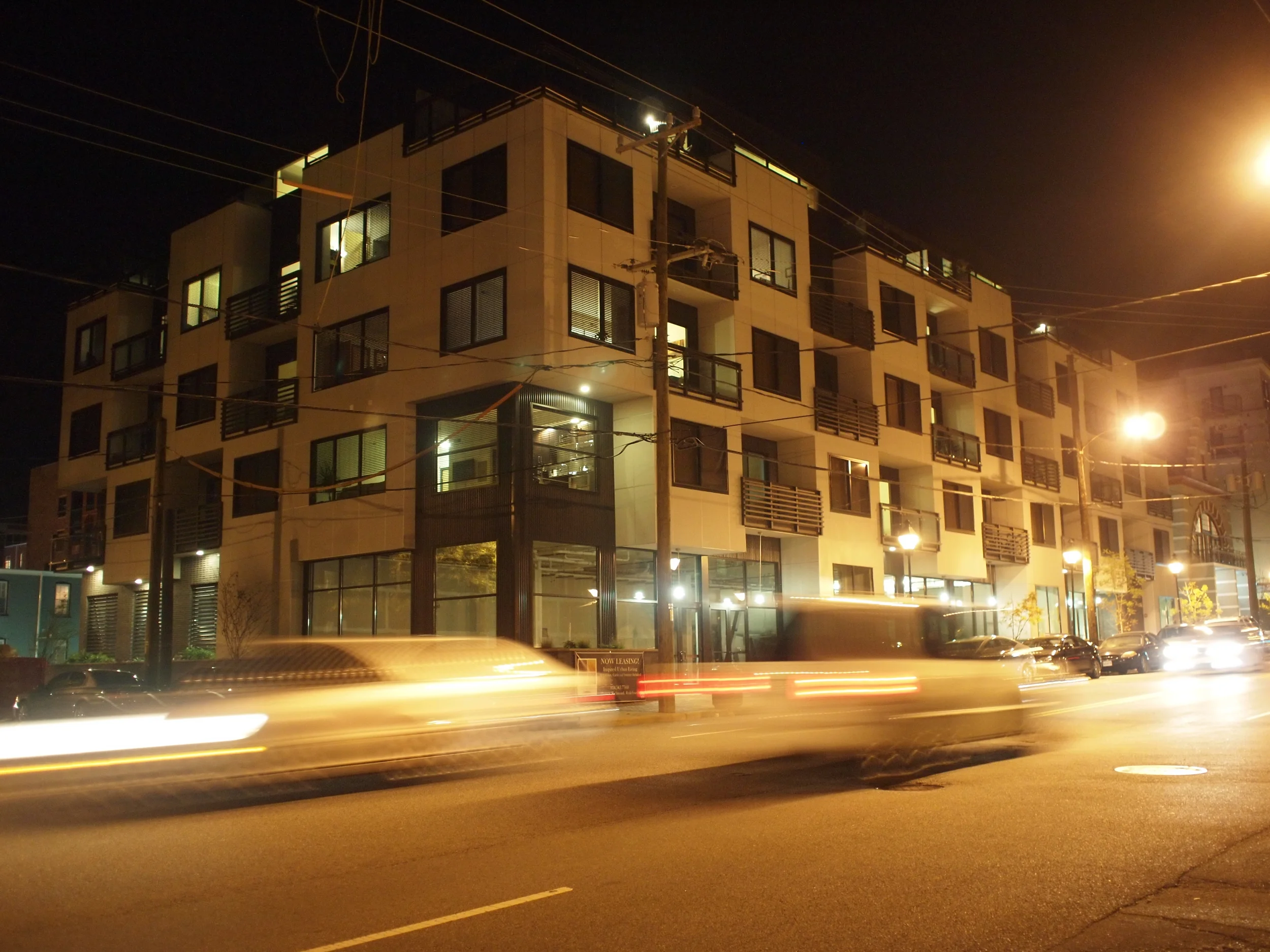 trolley commons - night