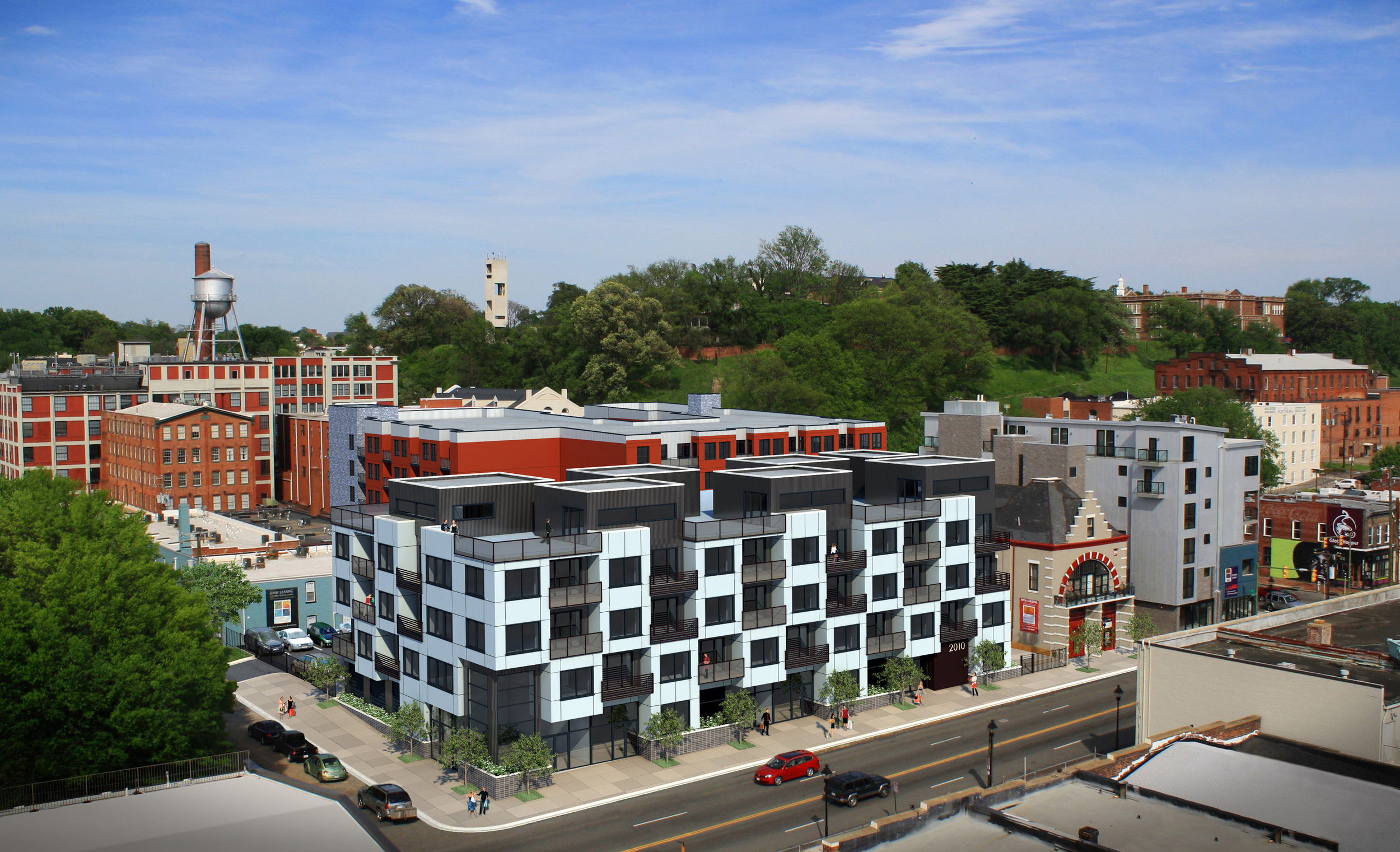 trolley commons - aerial