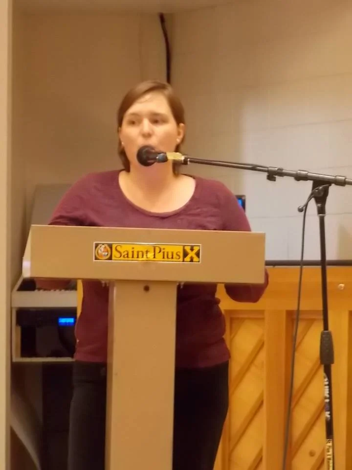 Tara Shaver, spokeswoman for Project Defending Life, during Public Awareness Campaign in Albuquerque, describes the Pain Capable Abortion Ordinance
