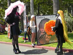 A six-foot man in heels