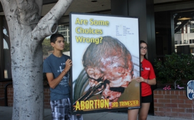  Two camp alumni outside Cedars-Sinai hospital in Los Angeles. Timothy Bella/America Tonight