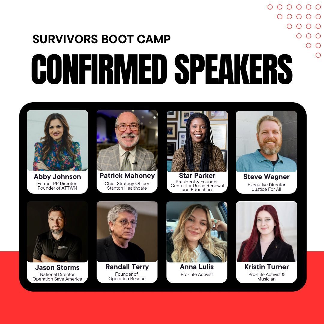 Are you excited?! 😆
Survivors 27th annual pro-life boot camp is going to be unforgettable. We have an amazing line up of speakers this year and we cannot wait to hear from them!! 👏🏼

Sign up at 🔗 link in bio and join us in DC