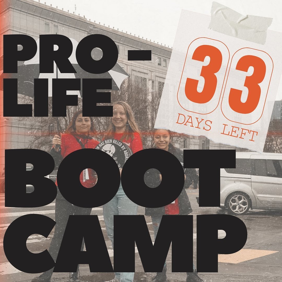 Only 33 days left until Survivors pro-life boot camp and a few spots left!! 🗓️
Don&rsquo;t miss this life changing event!! Sign up at link in bio!