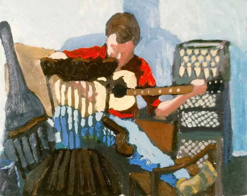 White boy plays the blues