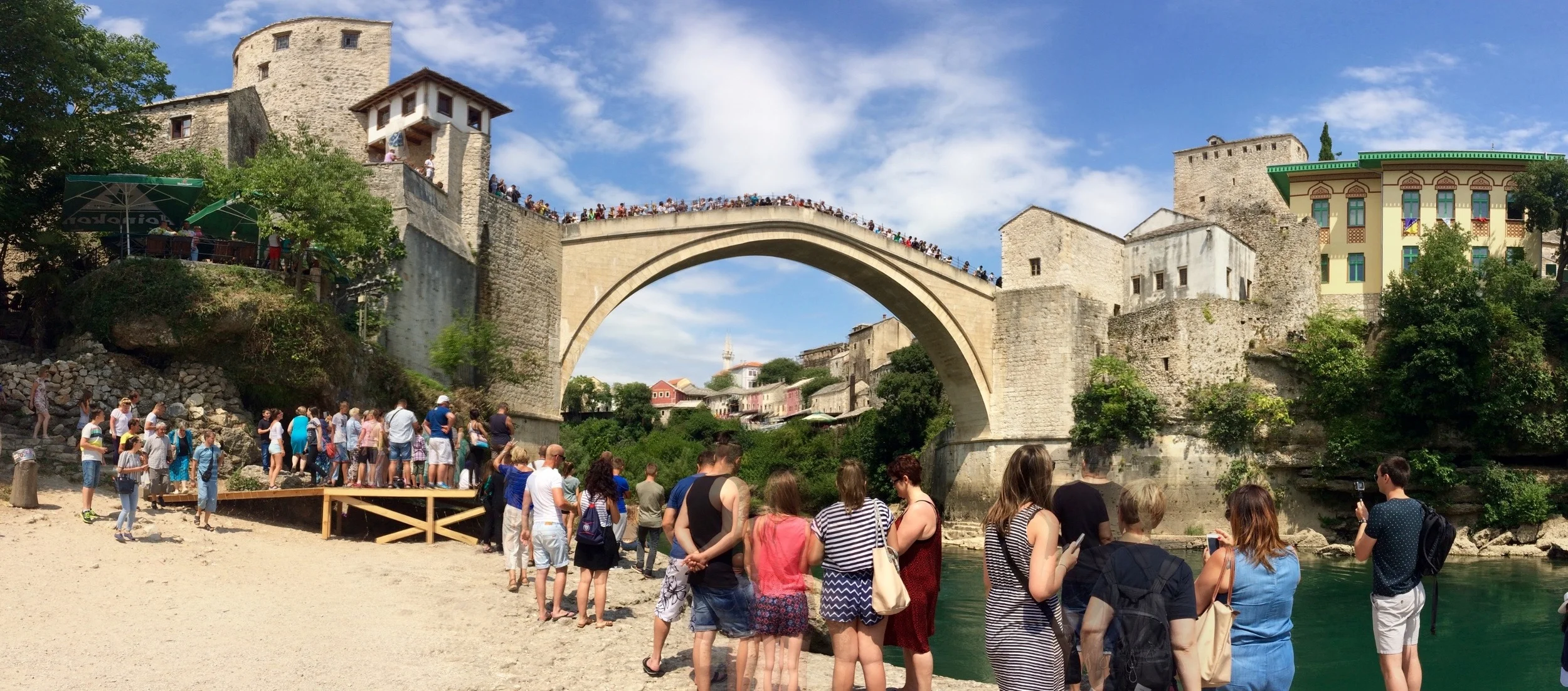 The bridge over the river Nevereva, Mostar, Bosnia and Herzegovina. 
