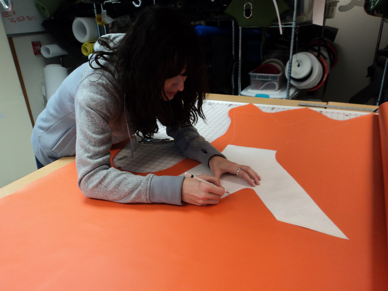Transferring pattern design to material