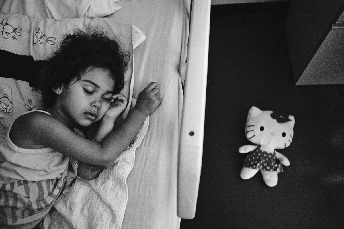 Desiray stopped taking naps when she was 2, so it was hard getting used to her taking so many naps throughout the day.
