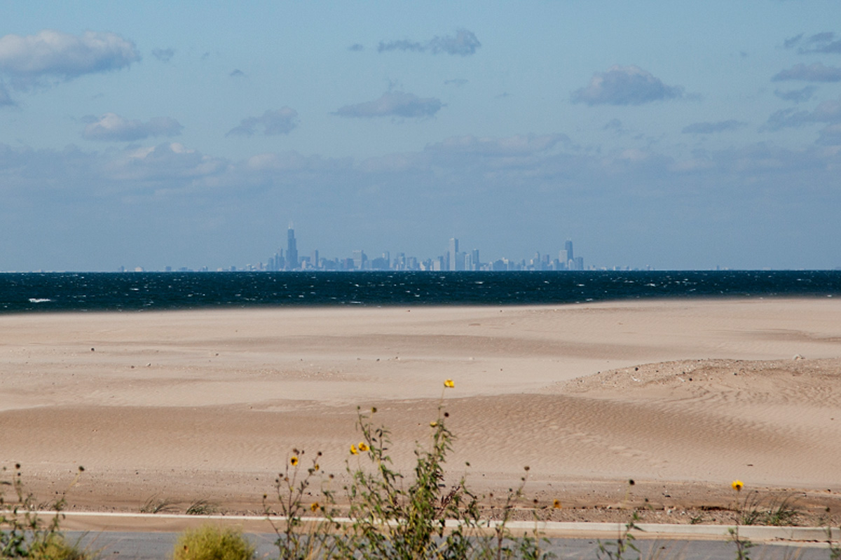  We were blown away by the beauty of Miller Beach including the stunning view of the skyline 