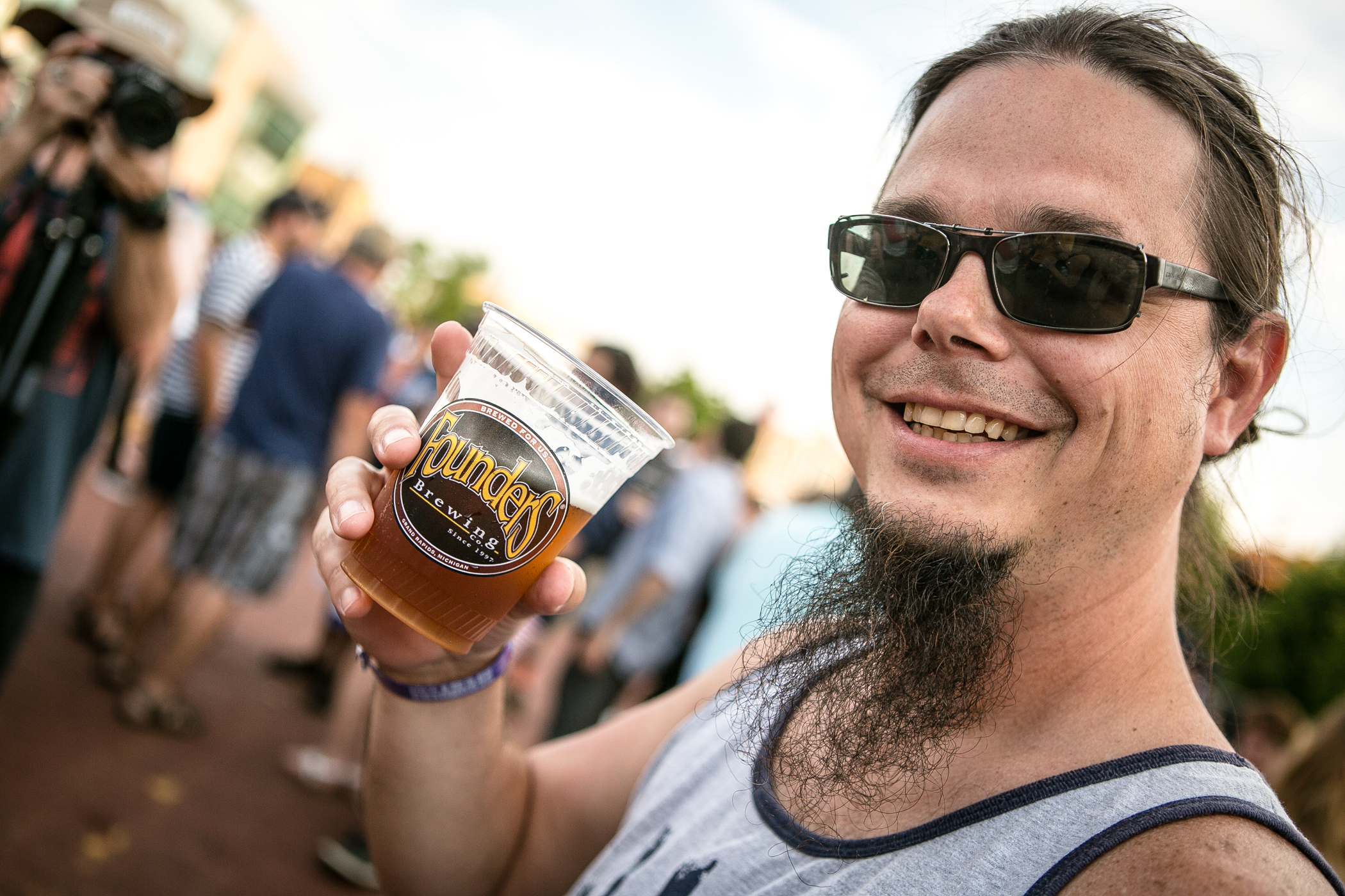   Brewmaster Jeremy Kosmicki, the man behind the All Day IPA, at Founders Fest 2016.  