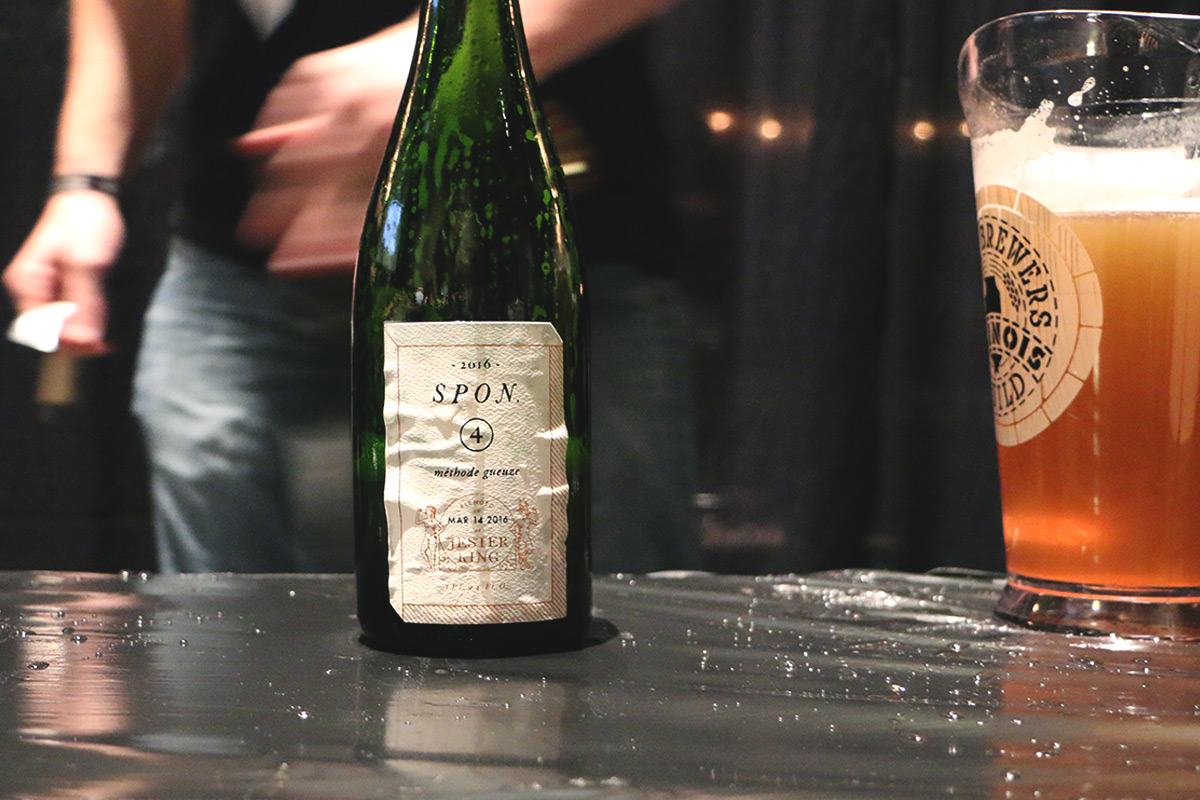   Jester King's  Spon 4 , a 'method gueuze', was crafted with the aided eye of Cantillon's brewers.  