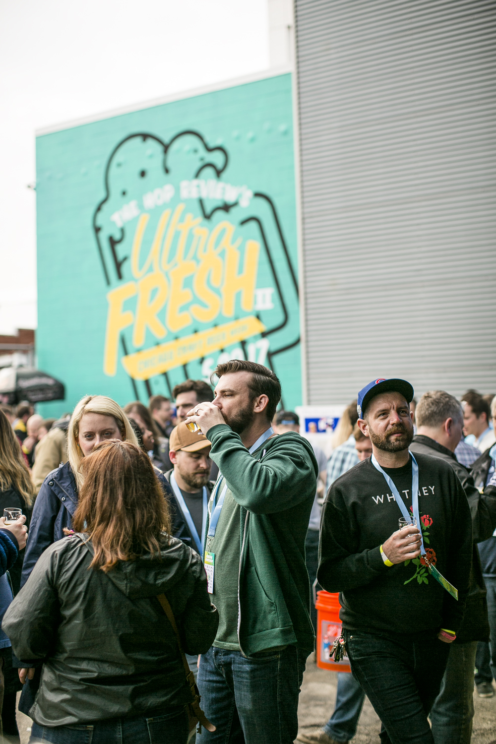   Guests sampled among 24 different breweries' beers at Ultra Fresh II  