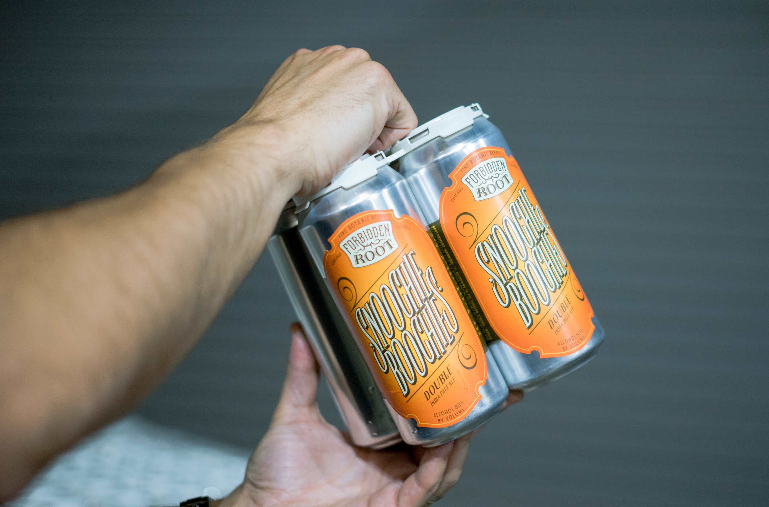 Snoochie Boochies , Forbidden Root's first canned beer in their packaing lineup.  