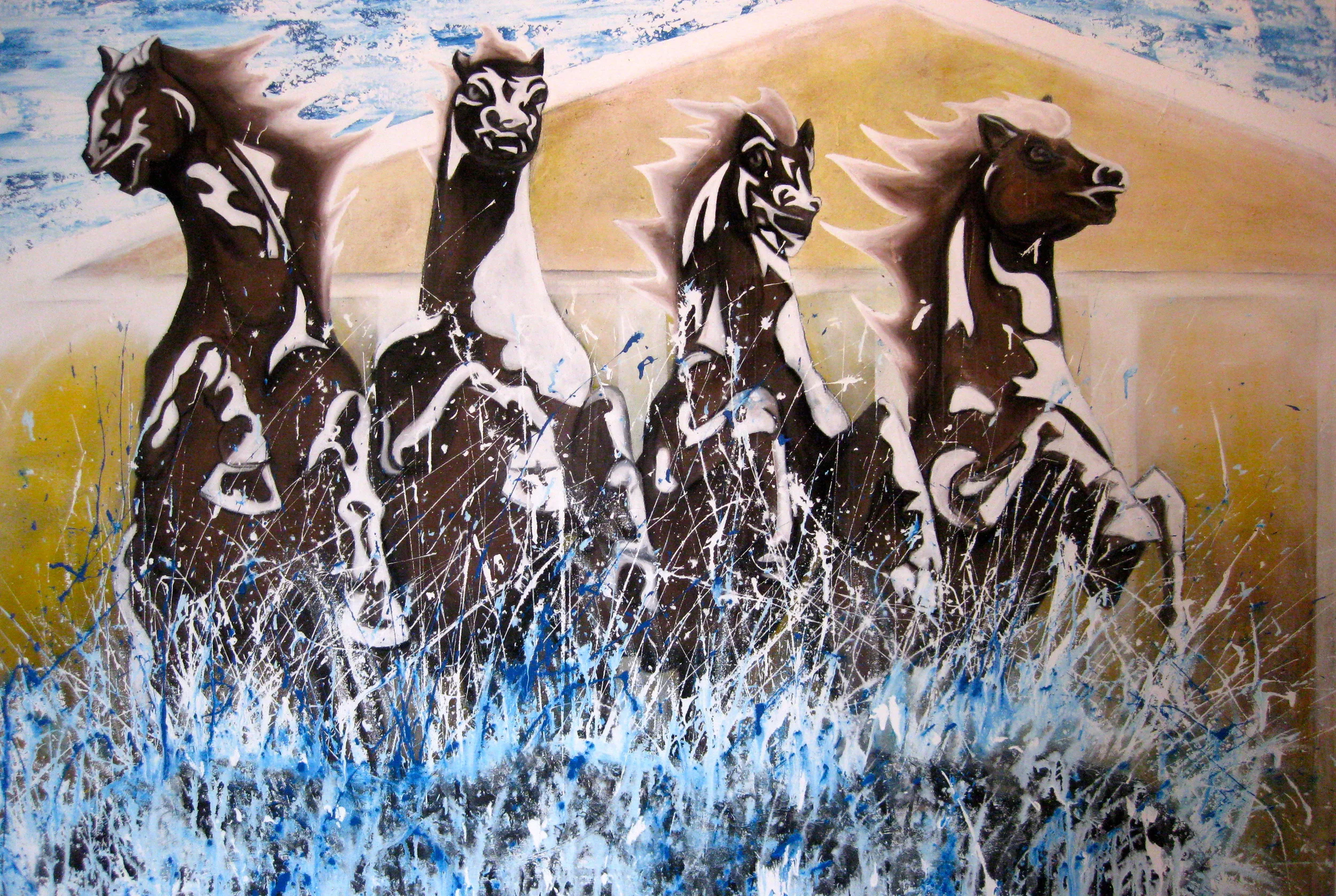 "Manege Wanderers"    - Inspired by life in Moscow, Russia