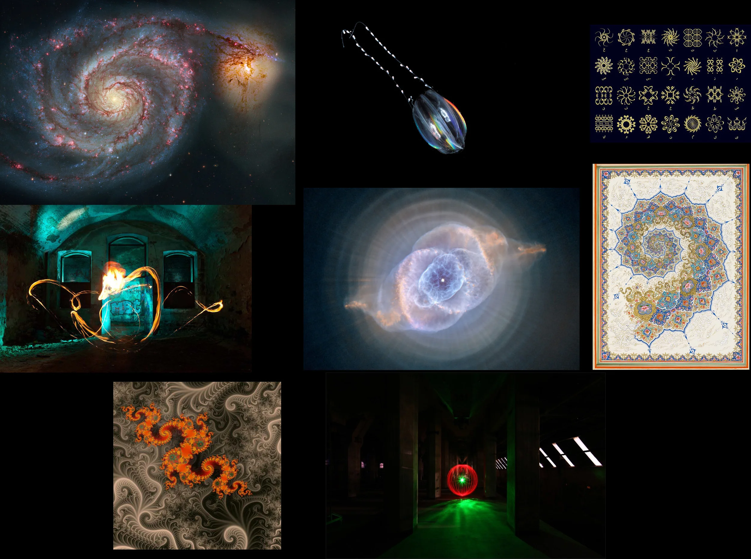 A range of reference material used to create some of the more absract effects in the game – while it may not be obvious how some of the reference material was used in the final effects but it all influenced the final result!