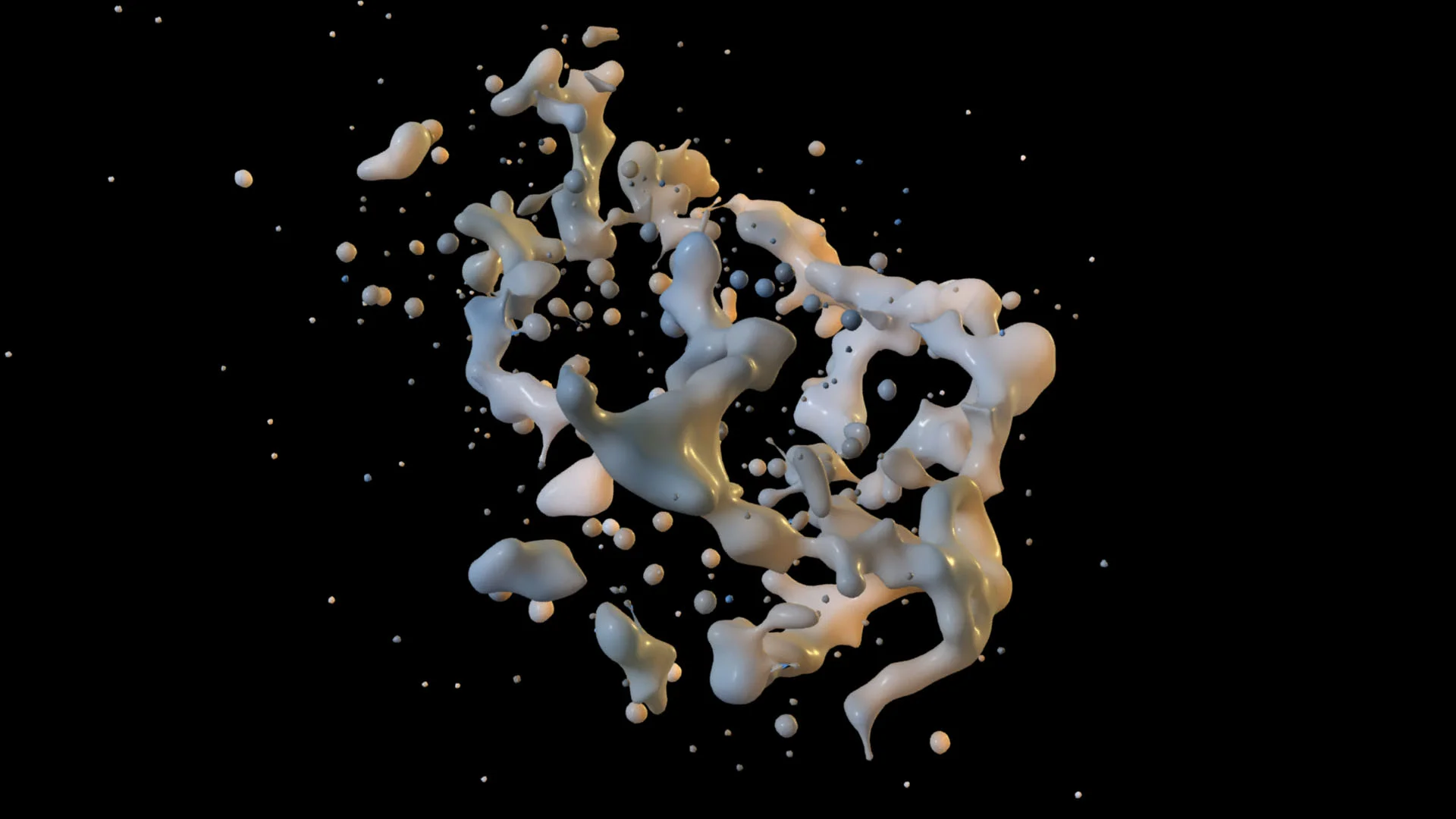Water splash with subsurface shader